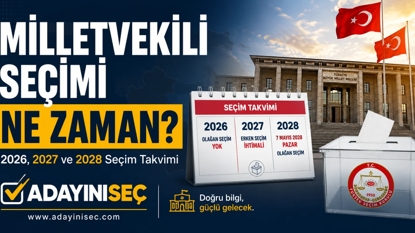 Milletvekili Seçimi Ne Zaman? 2026, 2027 ve 2028 Seçim Takvimi